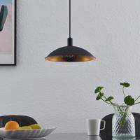 Lindby Narisara závesná lampa čierno-zlatá, 30 cm