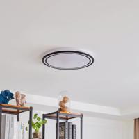 Lindby Smart LED stropné svietidlo Arvada, RGBIC, výška 7 cm, Tuya