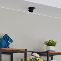 Lindby Thorid Downlight, čierna, 1-plameňové