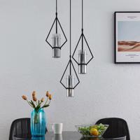 Lindby Timasia závesná lampa, 3-plameňová, okrúhla