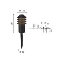 Louis Poulsen Bysted 25 ground spike black 940