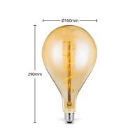 Lucande LED E27 A160 4W 2 700 K stmieva jantárová