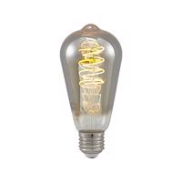 Lucande LED E27 ST64 4W, 1 800K stmievateľná titán