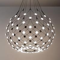 Luceplan Mesh závesné LED Ø 80 cm 1 m zavesenie