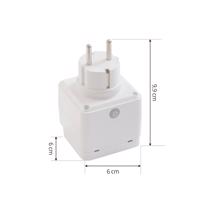 LUUMR Smart Plug Lykka, EU, WiFi, Tuya, vnútorná, vonkajšia, biela