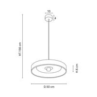 MARKET SET Portinatx závesné svetlo Ø 50 cm biele