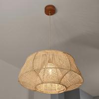 MARKET SET Závesná lampa Odyssée, palmové vlákno, Ø 78 cm