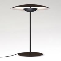 MARSET Ginger M LED stolová lampa Ø42cm wenge/biela