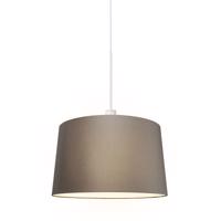 Moderná závesná lampa biela s tienidlom 45 cm tupá - Combi 1