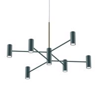 Modo Luce Chandelier závesná lampa13p 100cm čierna