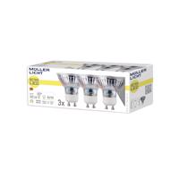 Müller Licht LED reflektor GU10 4,5W 827 číra 3 ks