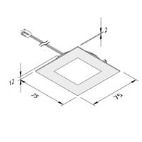 Nábytkové zapustené LED FAQ 68 5 ks oceľ 4W 940