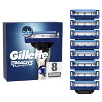 Náhradné hlavice Gillette Mach3 Turbo, 8 ks