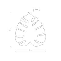 Nástenné svietidlo Monstera, tvar listu, 3 x G9, oceľ, hnedá farba