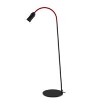 Neo! Floor LED lampa stmievateľná čierna/červená