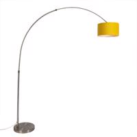 Oblúková lampa oceľ s žltým tienidlom 35/35/20 - XL