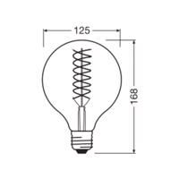 OSRAM LED Vintage 1906, G125, E27, 8,4 W, zlatá, 824, tl.