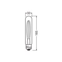 OSRAM LED Vintage 1906, trubica, zlatá, E27, 4,8 W, 822, stmiev.