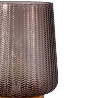 Pauleen Fancy Glamour E27 LED batéria taupe drevo