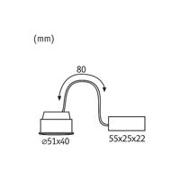 Paulmann Coin Base LED dim 100° 5 W 3 000 K