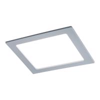 Paulmann LED panel štvorec, 18 W, 4 000 K, chróm