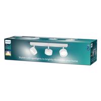 Philips Bracia stropné LED svetlo 3-plam., biela