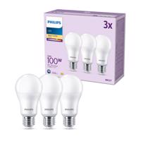 Philips LED E27 13W 1 521lm 2 700 K matná 3ks