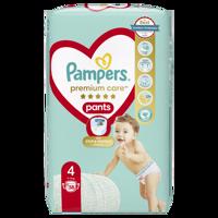 Plienky Pampers Premium Care Pants 58 ks, veľkosť4