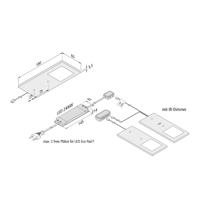 Podhľadové LED svietidlo Eco-Pad F 2x 4000K čierna