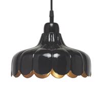 PR Home závesná lampa Wells Small čierna/zlatá Ø 24 cm zástrčka