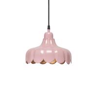 PR Home závesná lampa Wells Small, ružová/zlatá, Ø 24 cm, zástrčka