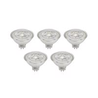 Prios LED reflektor GU5.3 4,9W 500lm 36° číry 827 sada 5 ks