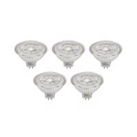 Prios LED reflektor GU5.3 4,9W 500lm 36° číry 840 sada 5 ks