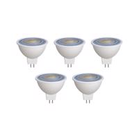 Prios LED reflektor GU5.3 7,5W 621lm 36° biela 840 sada 5 ks