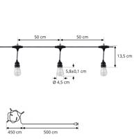 Prios Smart LED svetelná reťaz Liezel, 732 cm, RGBW, Tuya