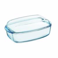 Pyrex Sklenená zapekacia misa s vekom, 4,5 l