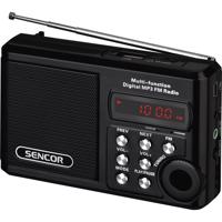 Rádio Sencor SRD 215 B s USB/MP3, čierne