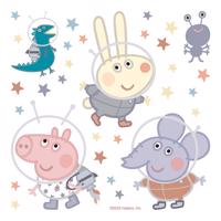 Samolepiaca dekorácia Peppa pig Space, 30 x 30 cm