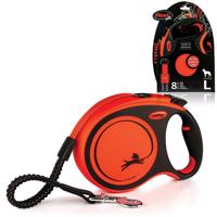 Samonavíjacie vodítko Flexi Xtreme L, 8 m, 55 kg,oranžové