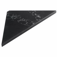 SAPHO AE200-0598 Abeline rohová polica rockstone 20 x 20 cm, black attica