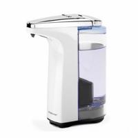 simplehuman Bezdotykový dávkovač mydla Simplehuman - 237 ml, Biely plast , chróm