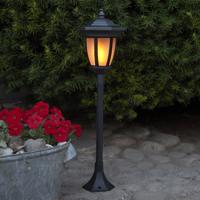 Solárna LED lampa Flame, 4 v 1, čierna