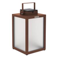 Solárna LED lampa Tradition, corten, výška 40 cm