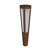 Solárna LED pochodeň Tinka + snímač, 62 cm corten