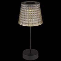 Solárna stolová lampa 36634-2S 2 ks čierna/dymová