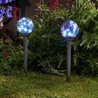 Solárne LED svetlo hrot do zeme Firefly Opal 4 ks