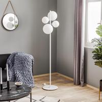 Stojaca lampa Bloom, 4-plameňová, biela