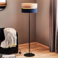 Stojaca lampa Duo modrá/sivá/zlatá 145 cm