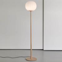 Stojacia lampa Luceplan Lita sklenené tienidlo 30 cm, jaseň