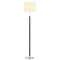 Stojacia lampa Pull, textilné tienidlo, 161 cm